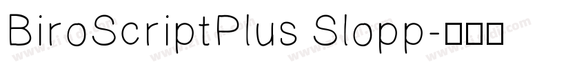 BiroScriptPlus Slopp字体转换